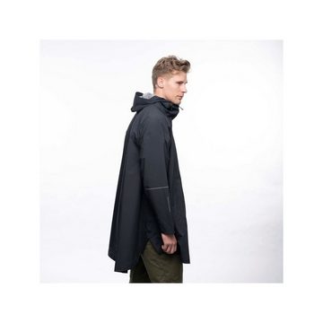 Bergans Strickponcho schwarz regular fit