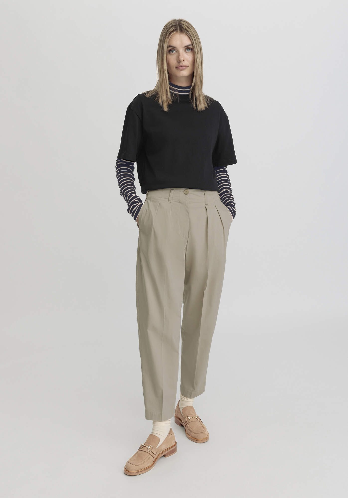 Hessnatur Stoffhose aus Bio-Baumwolle (1-tlg) günstig online kaufen