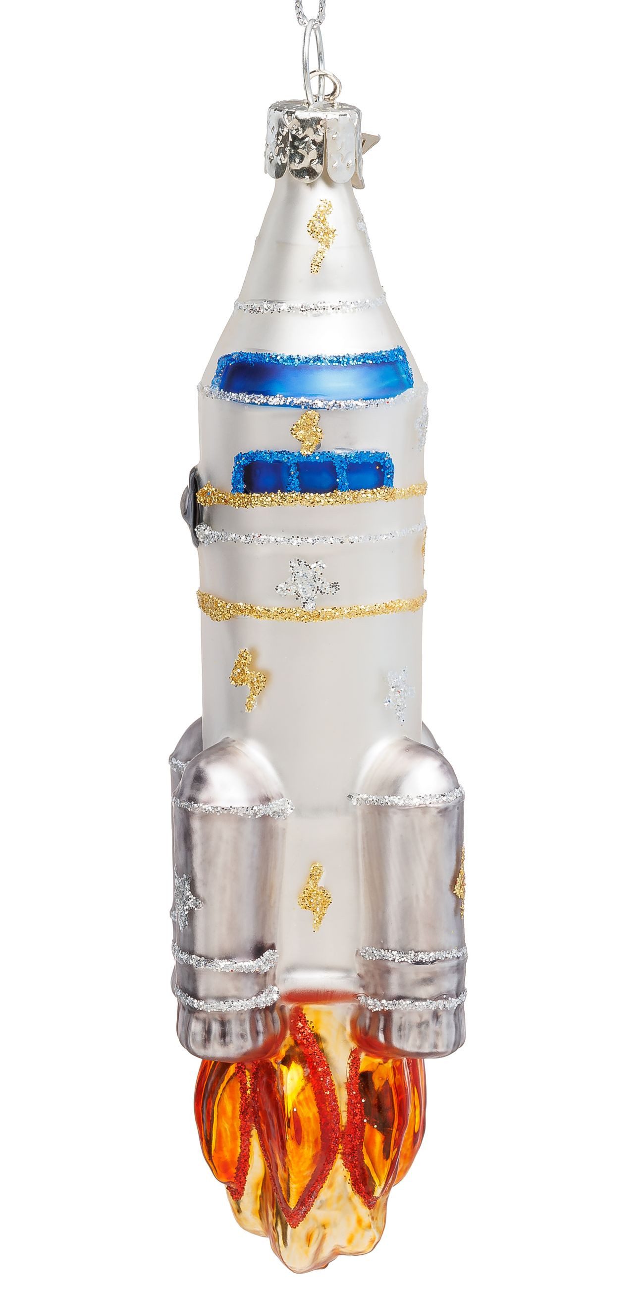 SIKORA Weihnachtsbaumkugel Rakete besondere Weihnachtskugel Glas Anhänger F günstig online kaufen