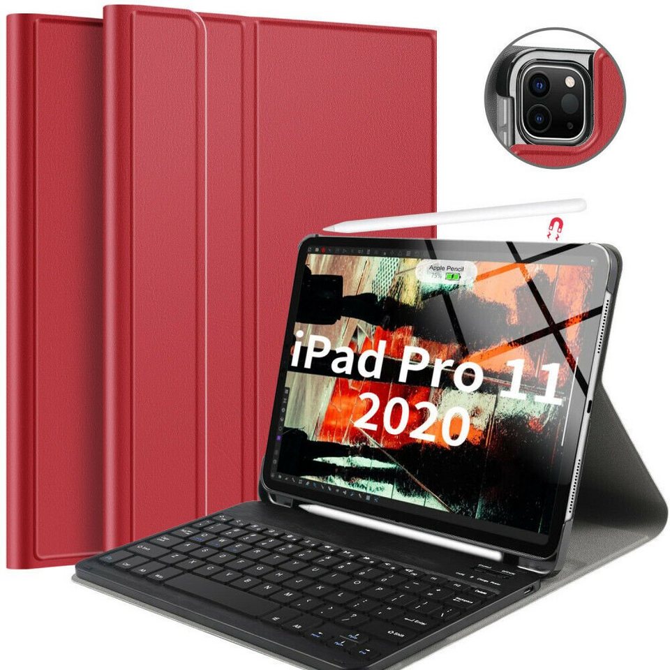 IVSO »Red Tastatur Hülle Case Cover With Keybaord für iPad ...