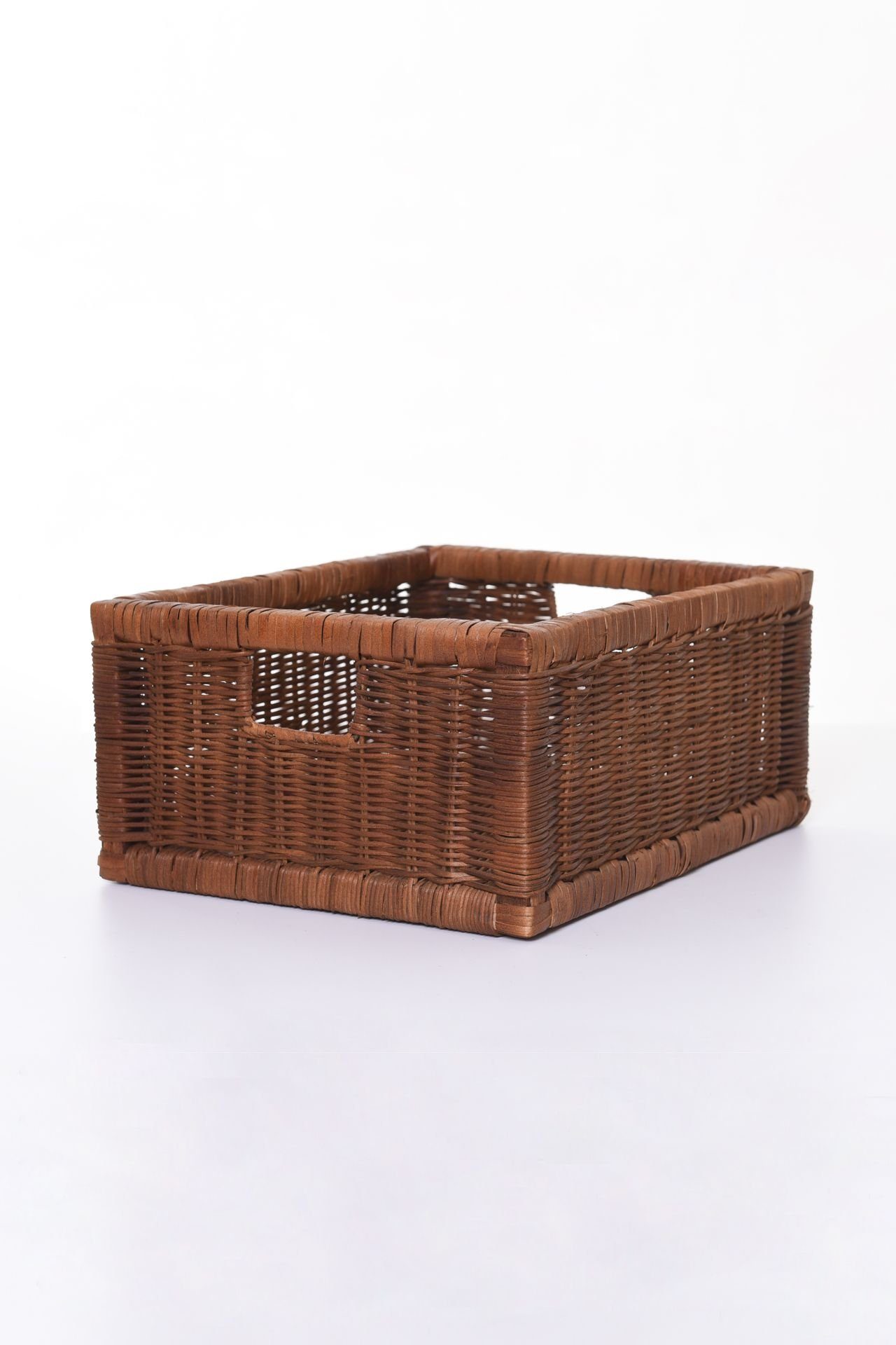 VIVANNO Regalkorb Rattan ATTRAKTIV - Natur Geflochten (1 St), 41x34x19 cm günstig online kaufen