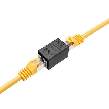 HB-DIGITAL Kabelverbinder-Sortiment Netzwerk Steckverbinder CAT 6a RJ45 Netzwerkkabel Adapter Indoor, für die Verwendung in geschlossenen Räumlichkeiten geeignet (Indoor)