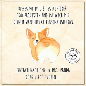Mr. & Mrs. Panda Tragetasche Corgi Po - Hundeglück - Geschenk, Hundeliebe, Beutel, Tragetasche, sü (1-tlg), Stilvolles Design