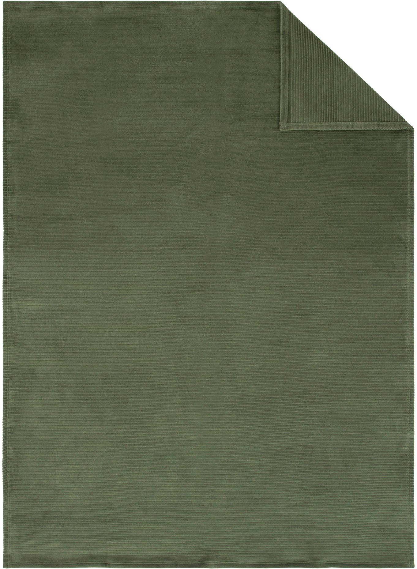 Wohndecke Wohndecke Cordoba, IBENA, Mit trendiger Cord-Struktur, made in Germany