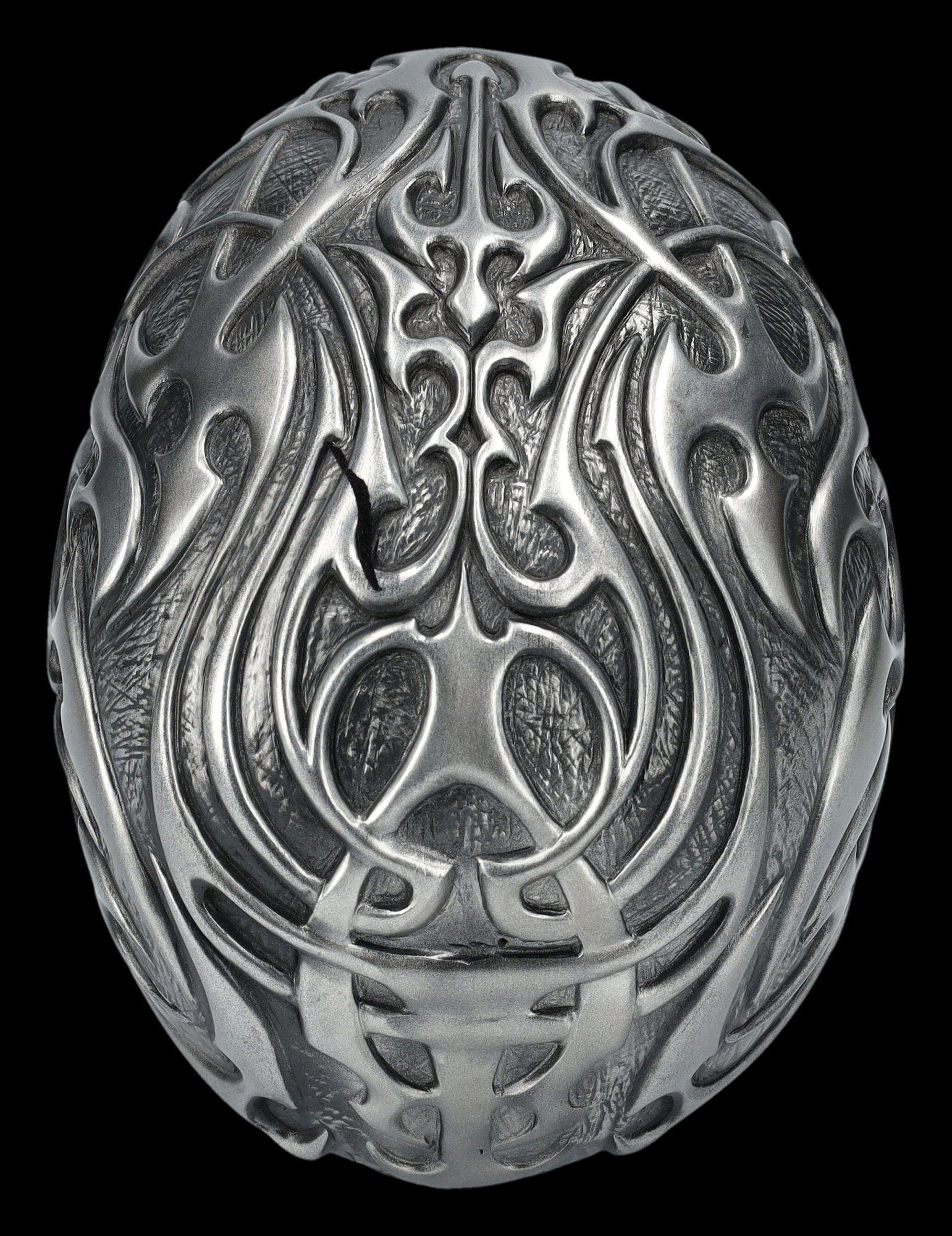 Totenschädel Gothic Dekoration - Dekofigur by Skull Shop - Design Tribal Clinic silber Figuren Totenkopf GmbH
