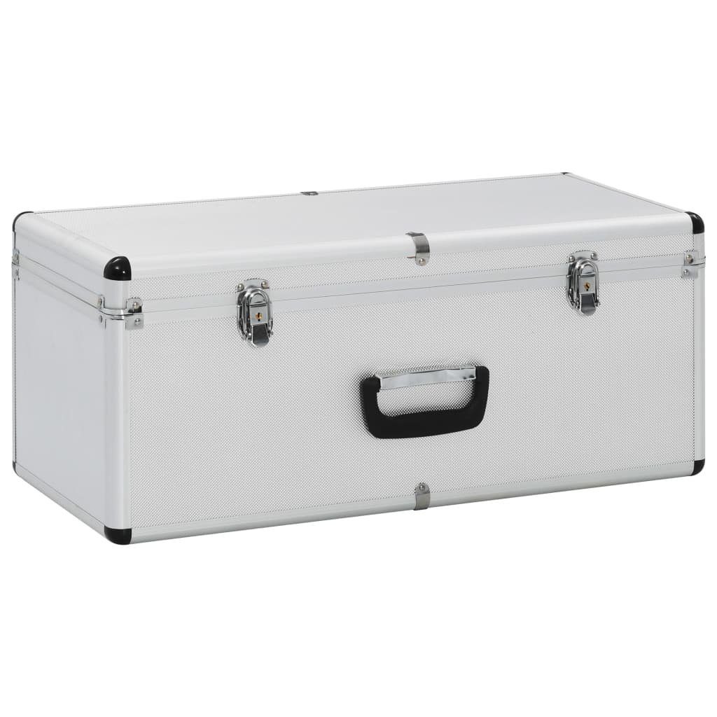 Stk. Silbern vidaXL Werkzeugbox 3 (3 Aufbewahrungskoffer St) Aluminium