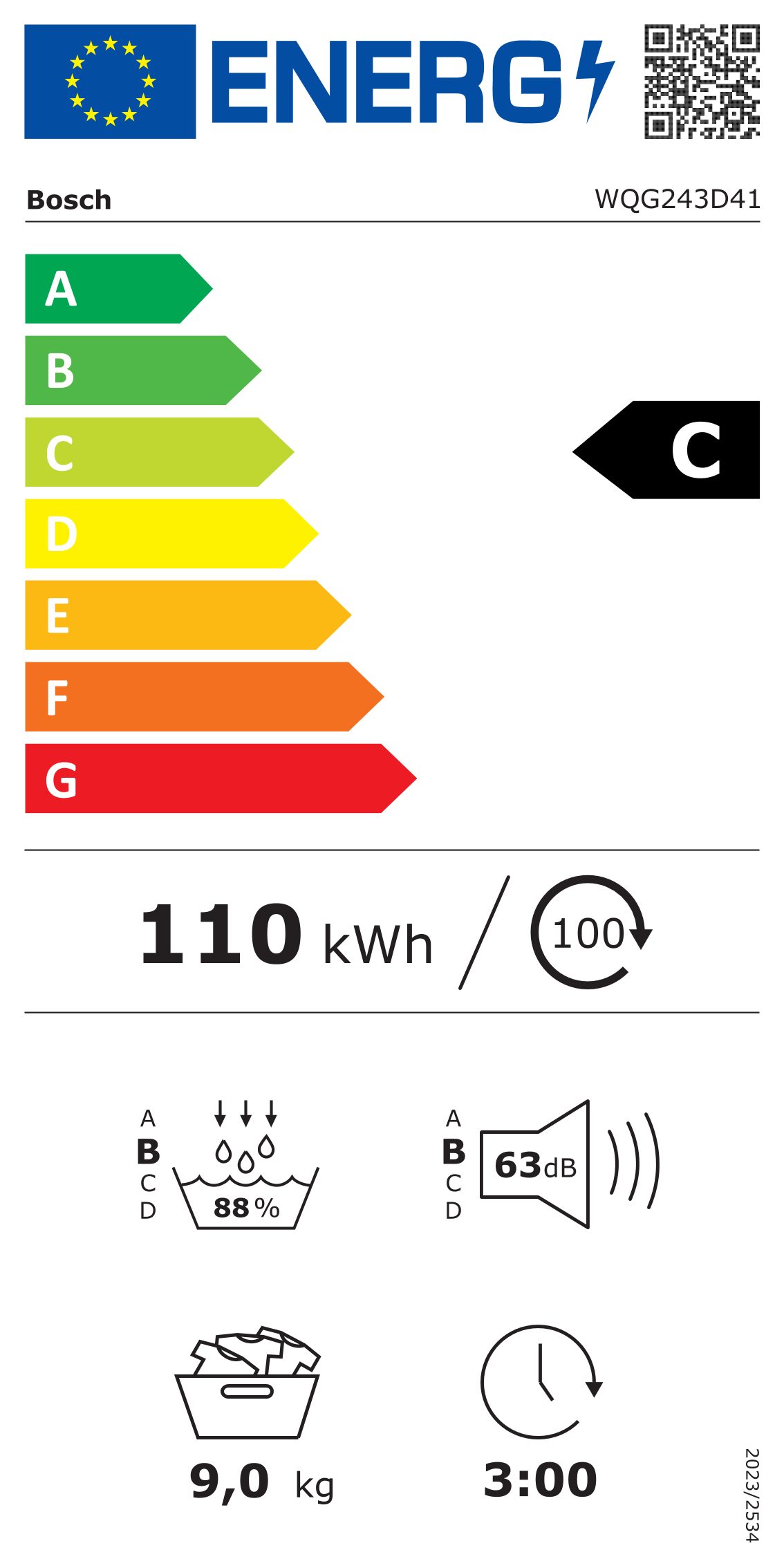 Energieeffizienzklasse: 
