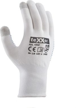 teXXor Arbeitshandschuh-Set Feinstrick-Handschuhe Touch