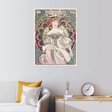 Posterlounge Wandfolie Alfons Mucha, Träumerei, Wohnzimmer Vintage Malerei