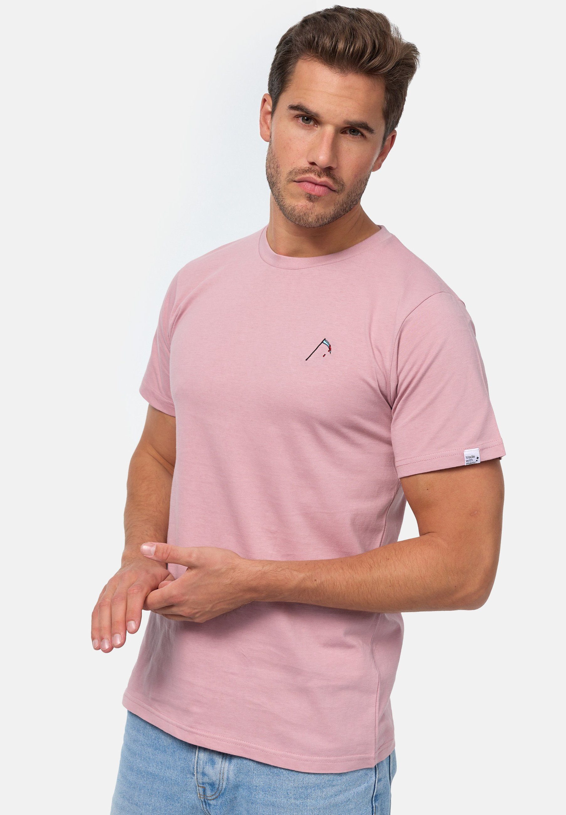 Bio-Baumwolle MIKON Sense GOTS Pink T-Shirt zertifizierte