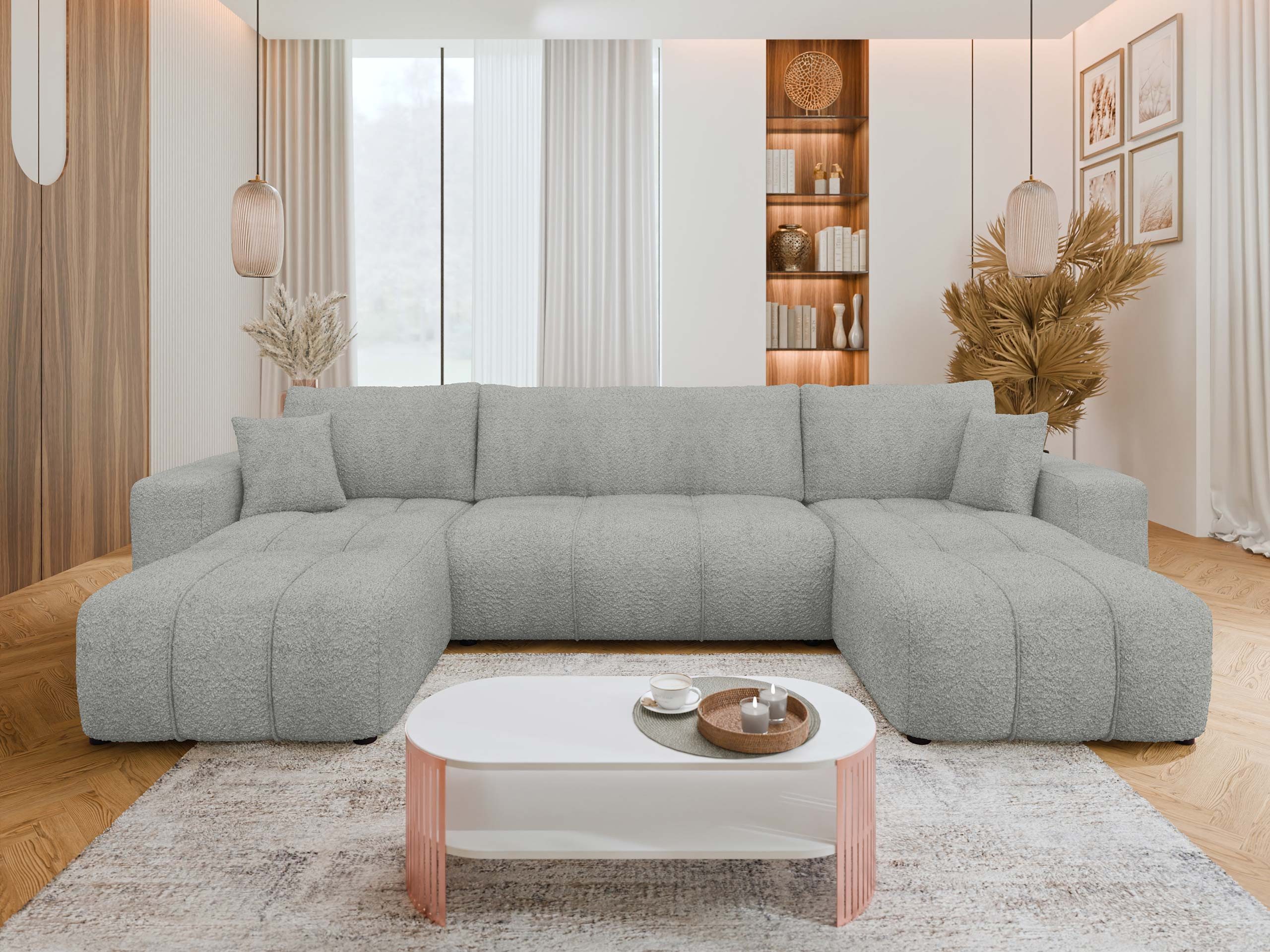 MIRJAN24 Wohnlandschaft Fetrinu U Boucle, mit günstig online kaufen