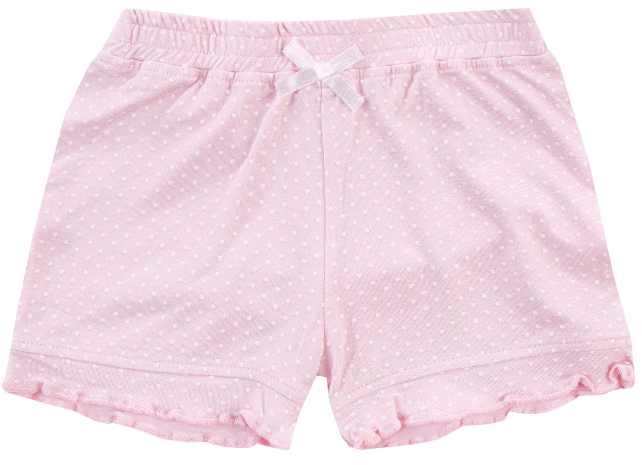 JACKY Sweatshorts Baby Mädchen Shorts Viskose weich leicht Sommer bequem Punkte