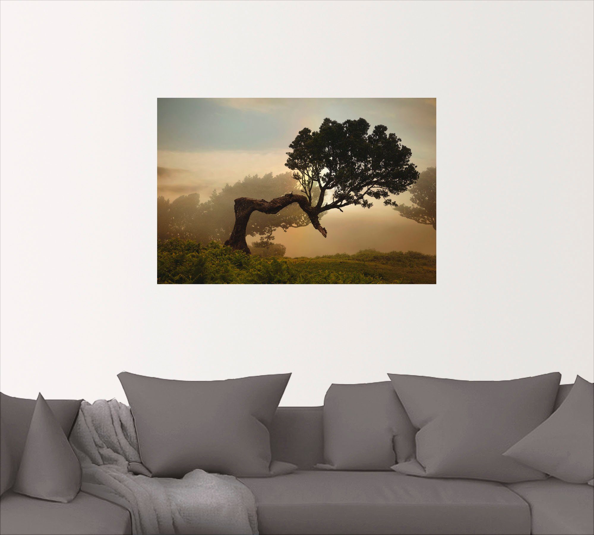 versch. Wandaufkleber Alubild, Poster Lorbeerbaum, St), (1 Leinwandbild, Artland Größen Wandbild in oder als Bäume