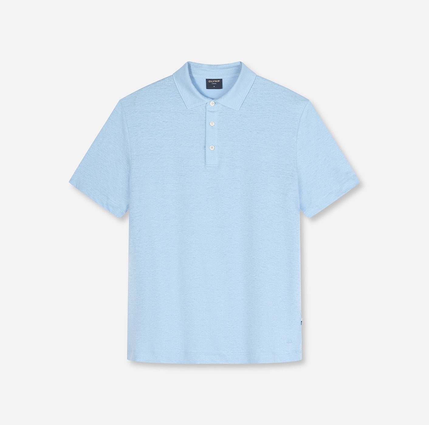 OLYMP Poloshirt aus hochwertigem Leinen, unifarben