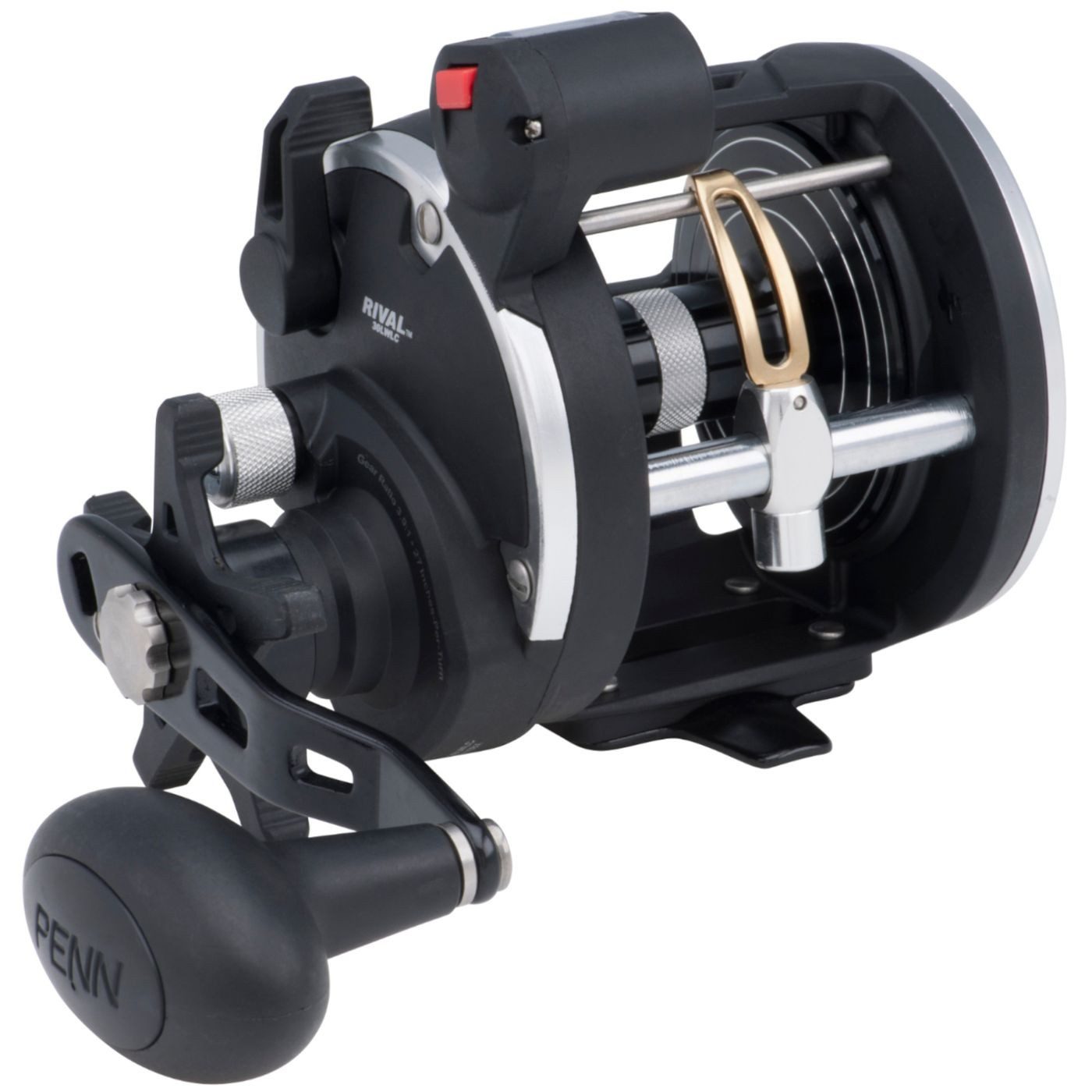 Multirolle Penn Rival Level Wind Linecounter Reel 30 - Rechtshand Multirolle