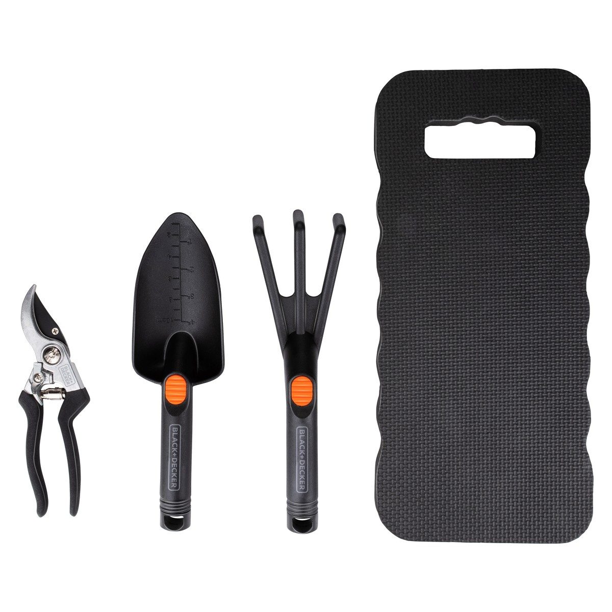 Black + Decker Gartenpflege-Set BLACK+DECKER Gartenwerkzeug Set 4Teilig
