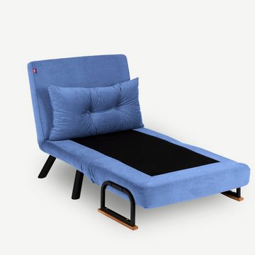 Skye Decor Sofa FTN2324, Blau, Schlafsofas, Rahmen: 100% Metall
