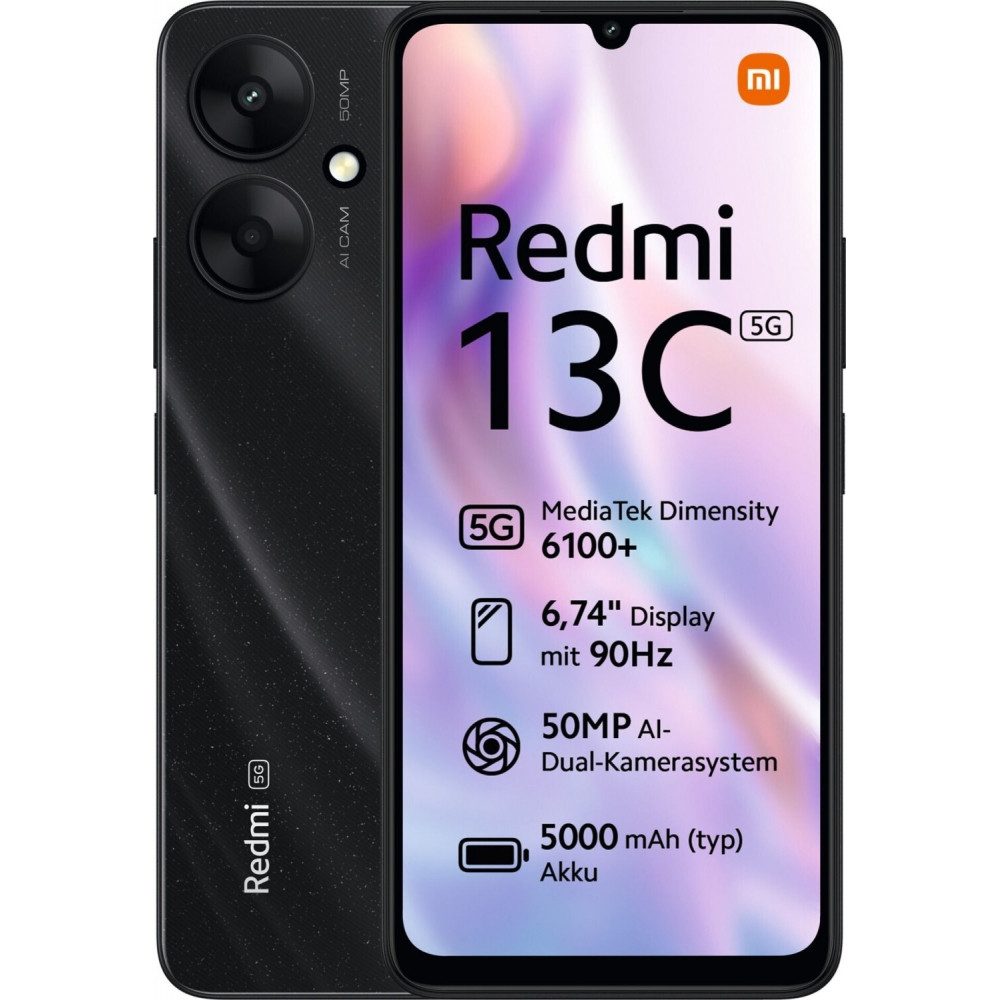 Xiaomi Redmi 13C 5G 128 GB / 4 GB - Smartphone - starry black Smartphone (6,74 Zoll)