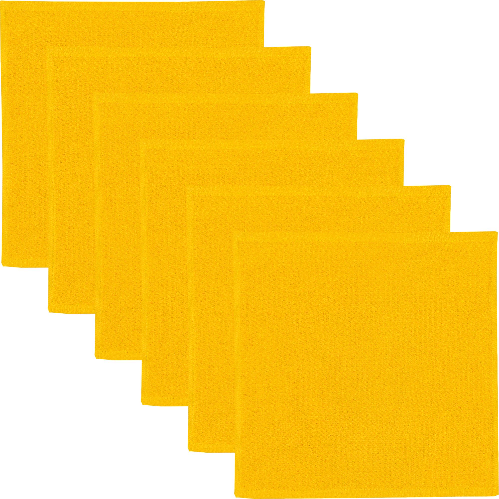 Erwin Müller Geschirrtuch Spültuch 6er-Pack, Baumwolle Uni