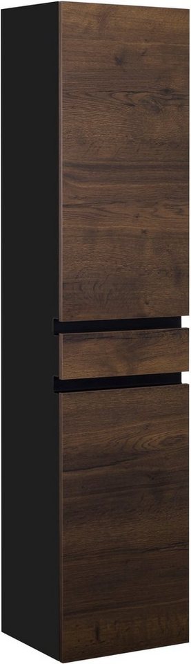 MARLIN Hochschrank 3510clarus 40 cm breit, Soft-Close-Funktion,  vormontierter Badschrank, Badmöbel