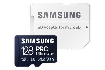 Samsung Pro Ultimate MicroSD Speicherkarte (128 GB, 200 MB/s Lesegeschwindigkeit, mit SD-Adapter)