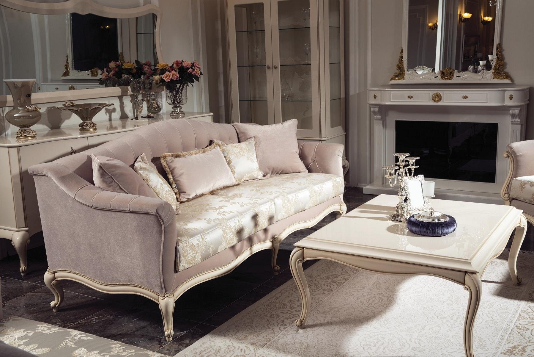 JVmoebel 3-Sitzer Elegantes Sofa im italienischen Design mit hochwertigem Textilbezug, Made in Europa