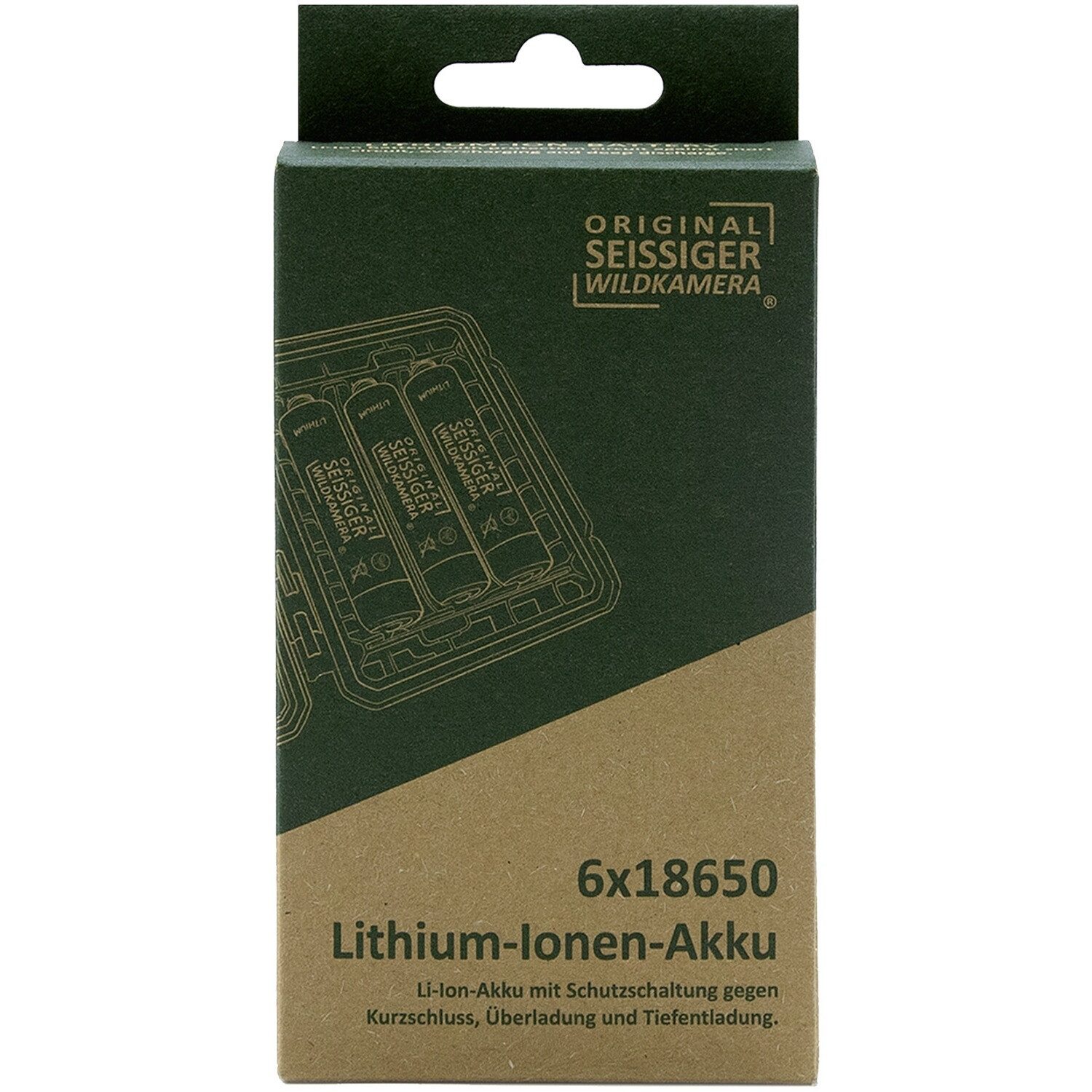 Seissiger Lithium-Ionen-Akku 18650 – 6 Stück Akku
