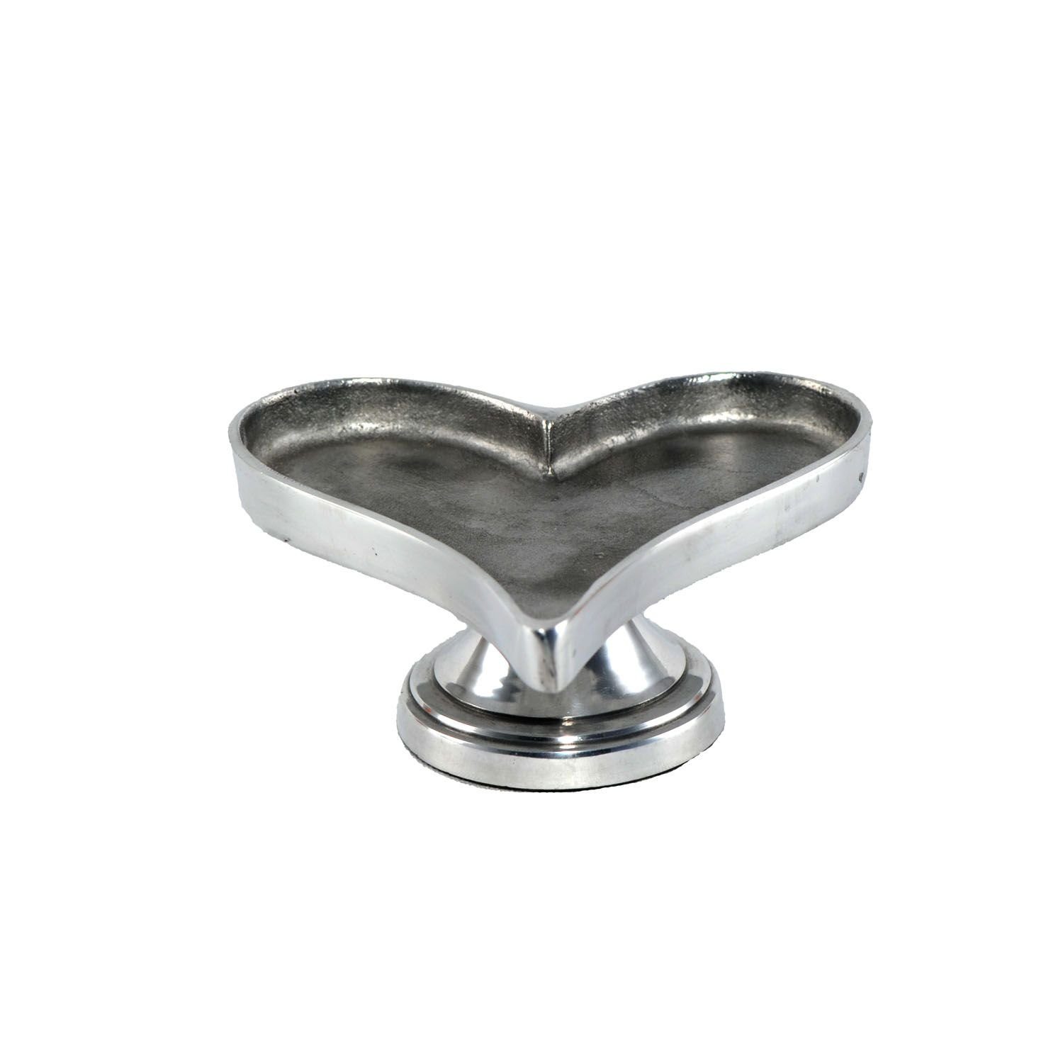 Dirk Davids Leuchten GmbH Dekoschale Schale Herz Form Alu Poliert (1er set), Alu Poliert