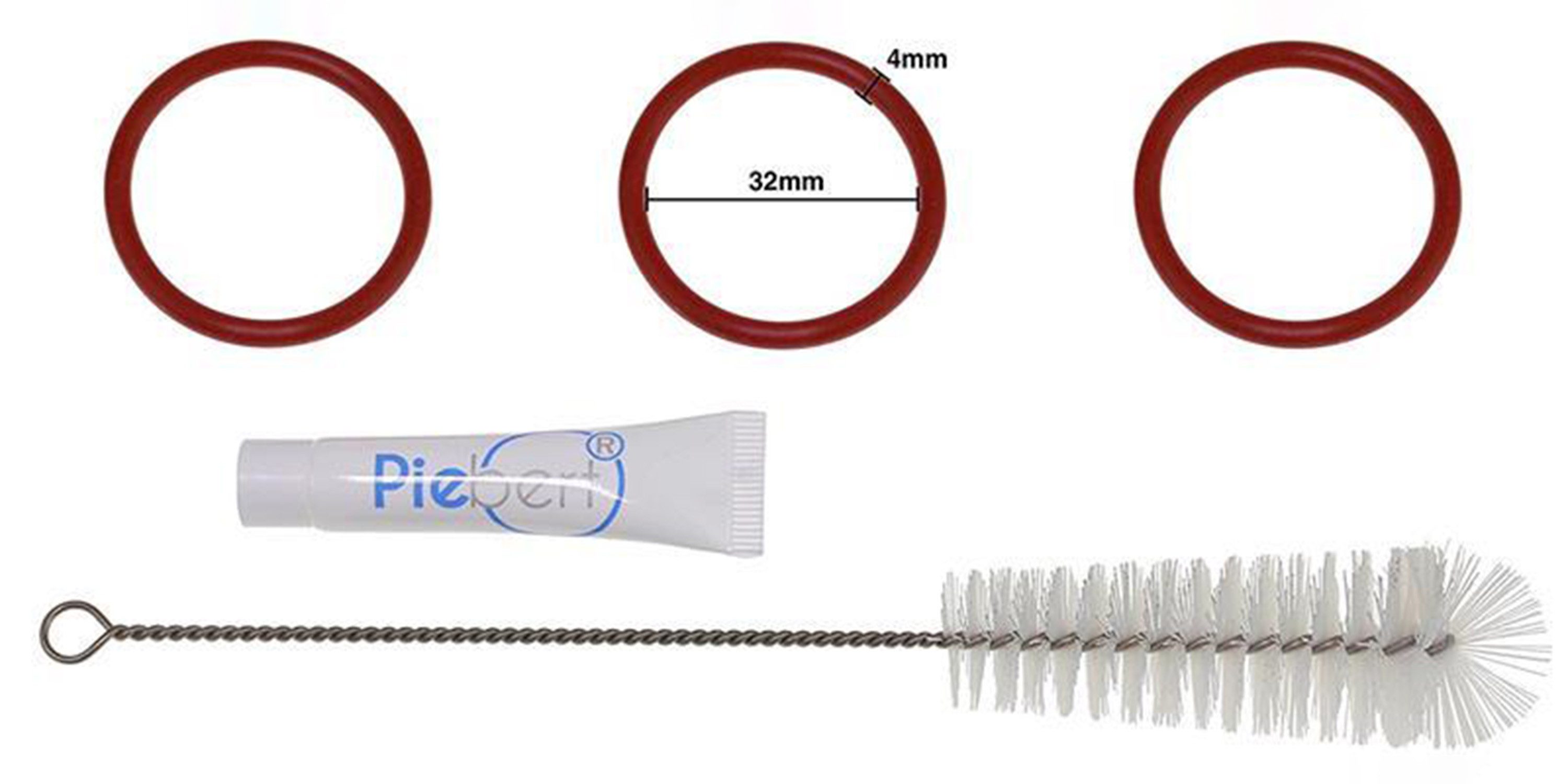 Piebert Pflegeset 200702 für Saeco Kaffeevollautomaten [3x O-Ring 32x4, 4g Pflegeset