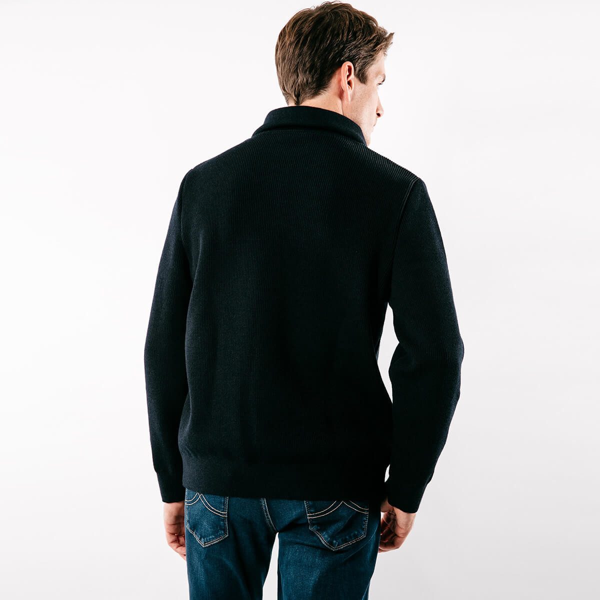 Saint James Wollpullover 7789 Troyer Pullover Cotentin aus Schurwolle
