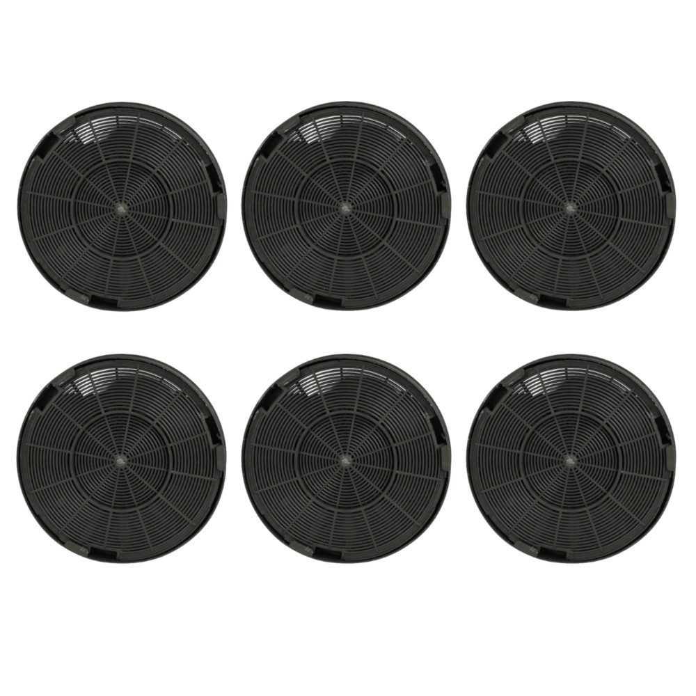 Trade-Shop Aktivkohlefilter 6x passend für Indesit C00383473, Ariston FAC529 FAC529/1 Type F196, Zubehör für Dunstabzugshauben wie Roblin 110.0271.742, 110.0389.315, 110.0389.314, 330.0497.793, 330.0497.794, 330.0497.767, 330.0497.768, 330.0497.769, 330.0497.770, 330.0537.293, 330.0537.294, 330.0537.295, 330.0537.292, 110.0271.709, 110.0271.708, 330.0490.534, 330.0490.535, 321.0497.762, 321.0497.763, 321.0497.764, 321.0497.761, 110.0389.260, 110.0389.311, 330.0539.305, 330.0497.765, Durchmesser: 196 mm / Höhe: 30 mm / Montag: Dreh-, Steckverbindung