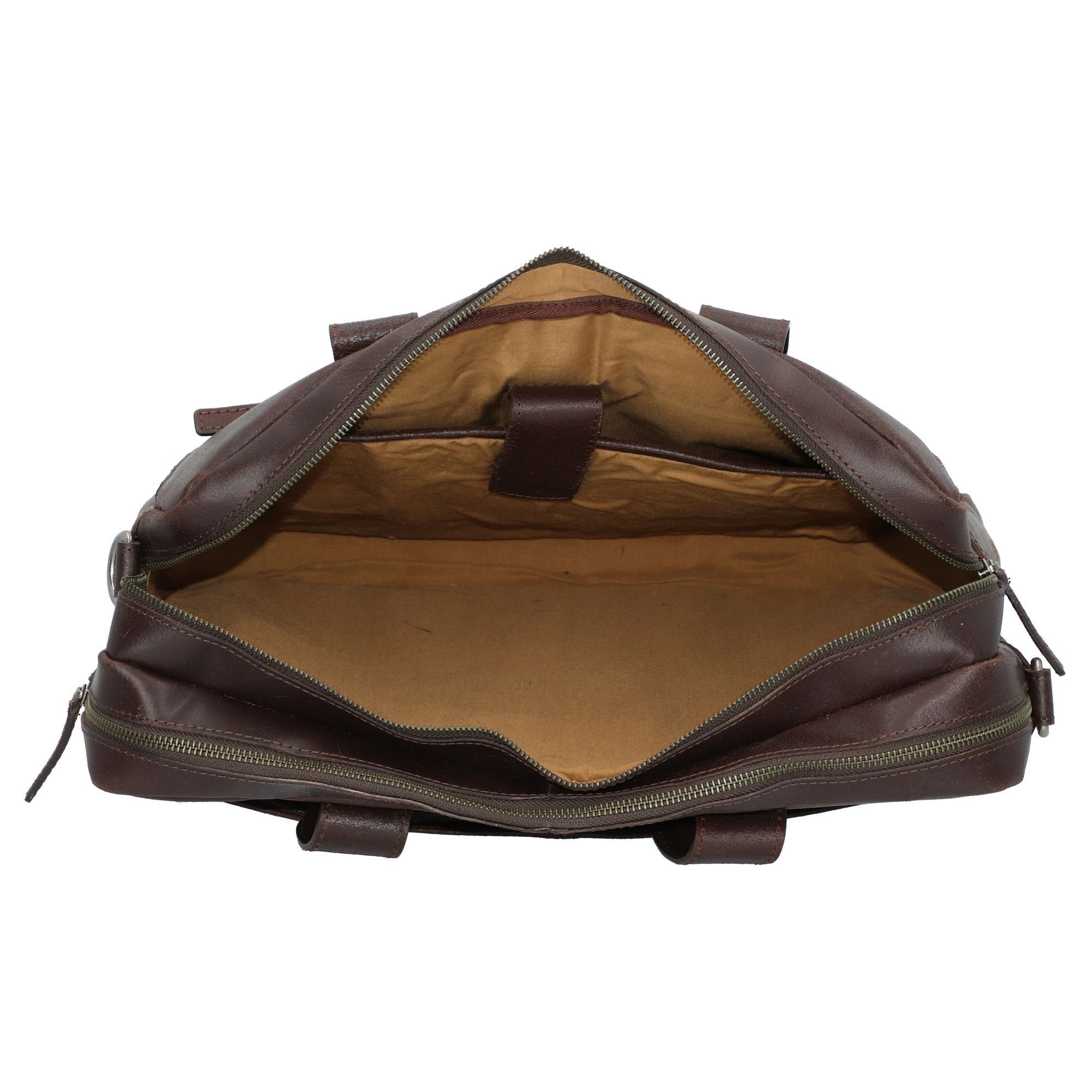 Burkely Aktentasche Vintage, Leder
