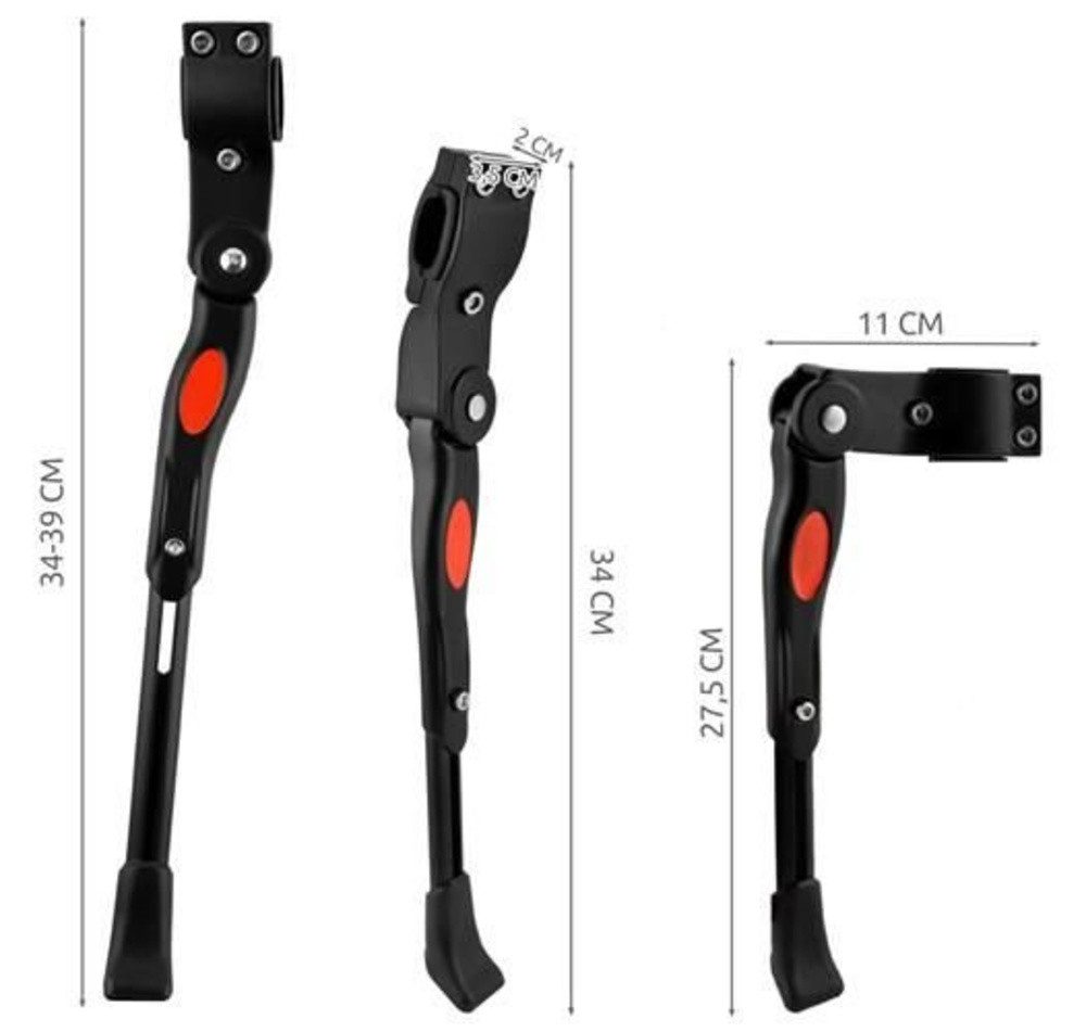 Trizand Fahrradständer Seitenständer Fahrrad (Spar-Set, 1-St., leichtes Aluminium), Einfache Befestigung, kompatibel mit Scheibenbremssystemen