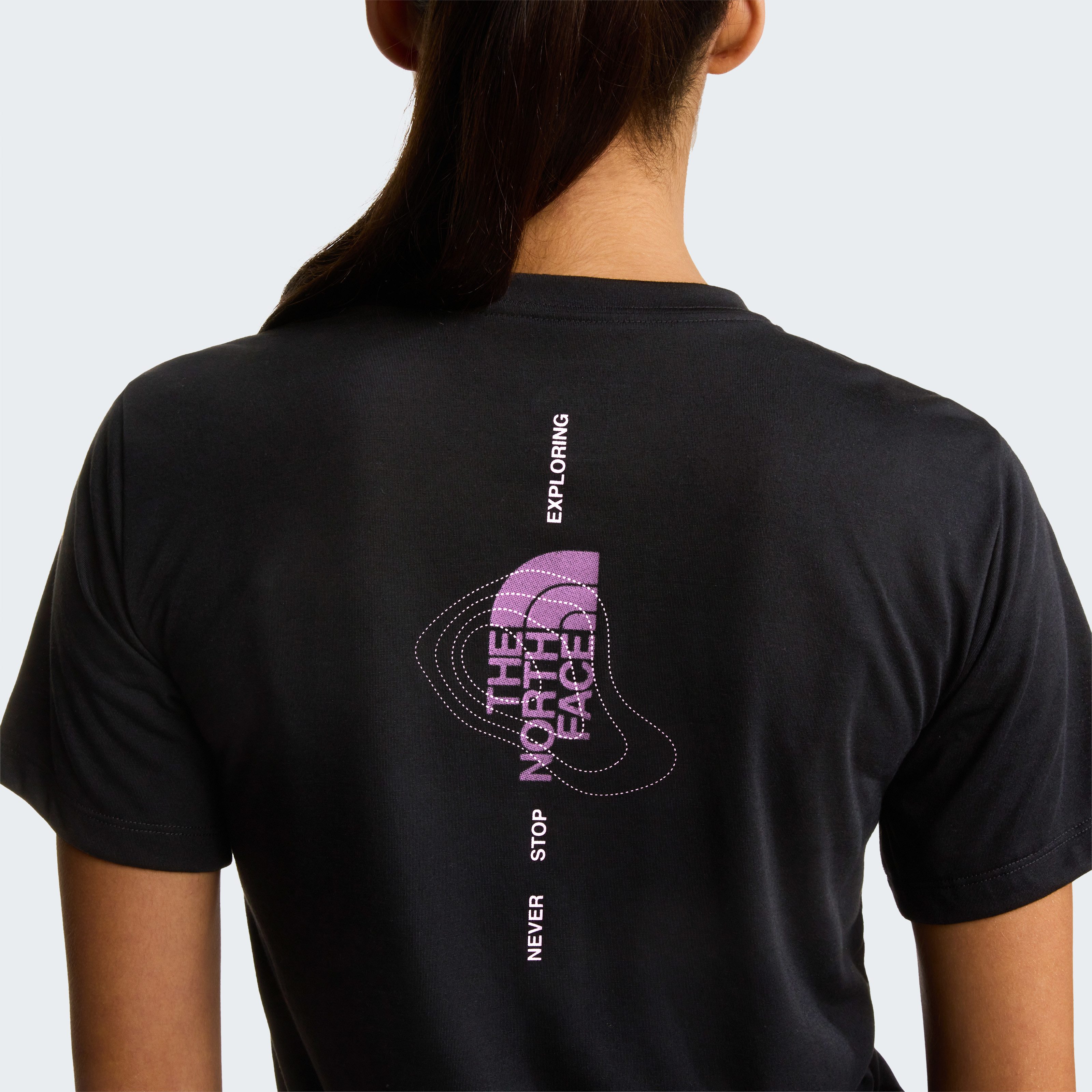The North Face T-Shirt W BITMAP LOGO SHORT SLEEVES TEE-GRAPHIC sportlicher Stil, Kurzarm, für Sportmode und Outdoormode – Bild 5 von 5