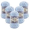 5 x ALIZE Velluto 218 Baby Blue