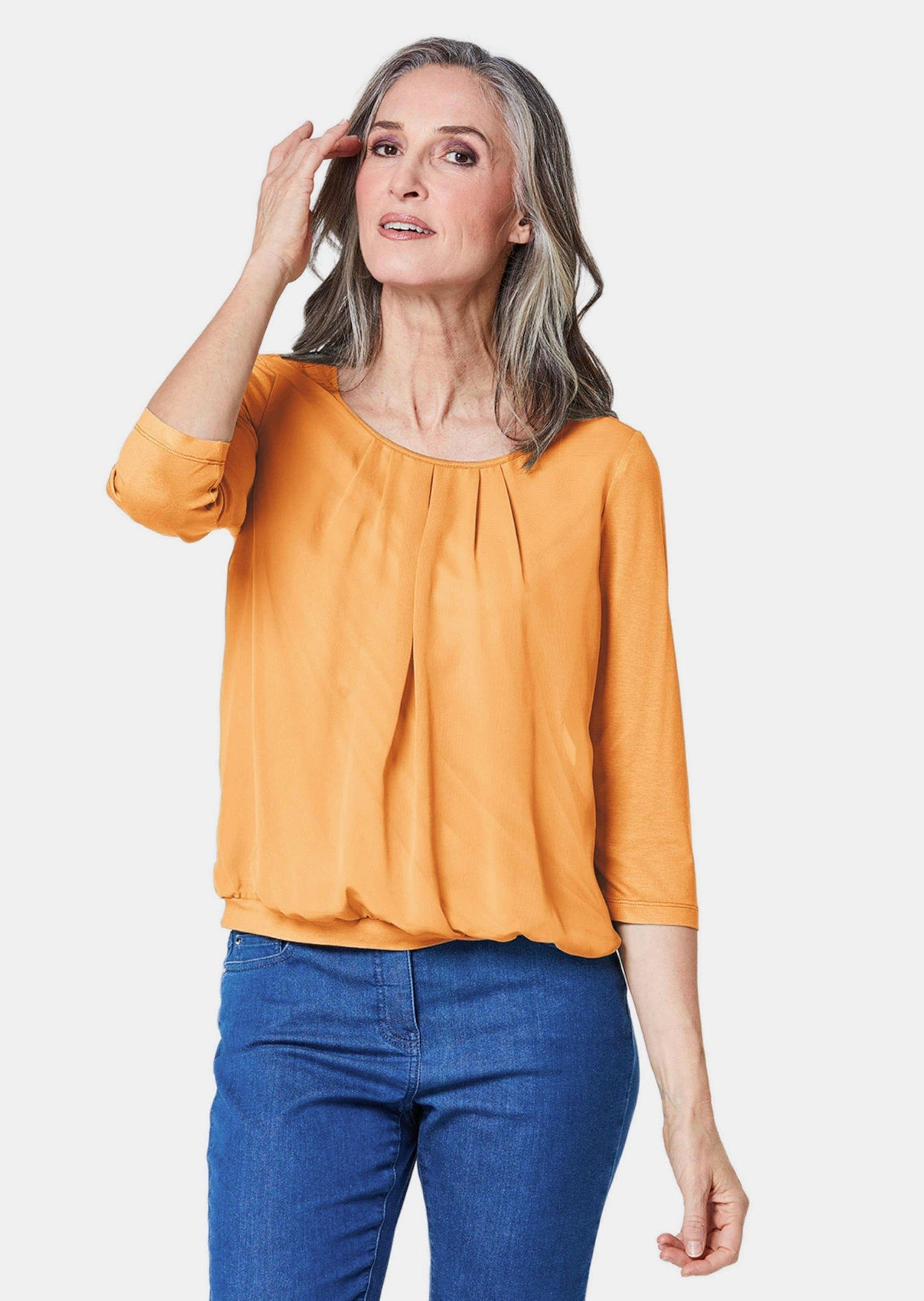 Shirtbluse Gepflegtes Shirt in eleganter Blusen-Optik