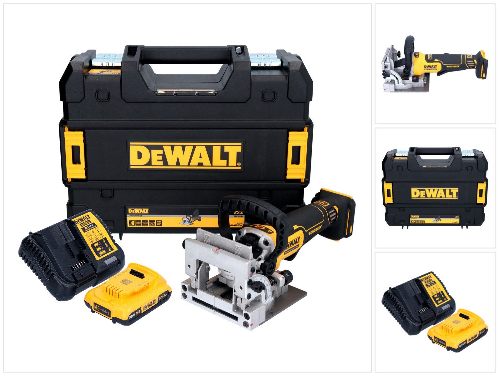 DeWalt Nutfräse DCW 682 D1T Akku Flachdübelfräse 18 V 102 x 20 mm Brushless + 1x Akku