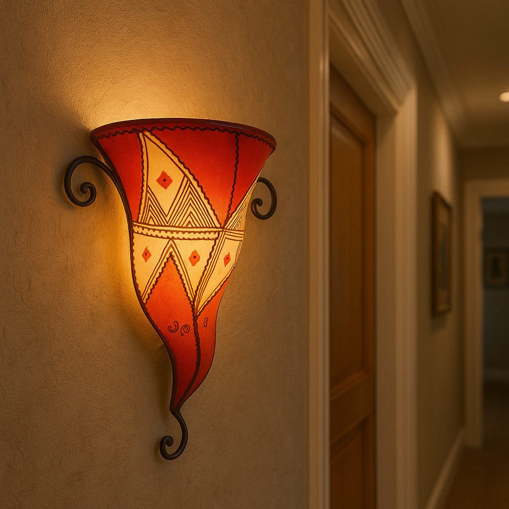 Marrakesch Orient & Mediterran Interior Wandleuchte Mediterrane Wandleuchte Saba Multi H 35 cm, 100% Handarbeit, Handarbeit