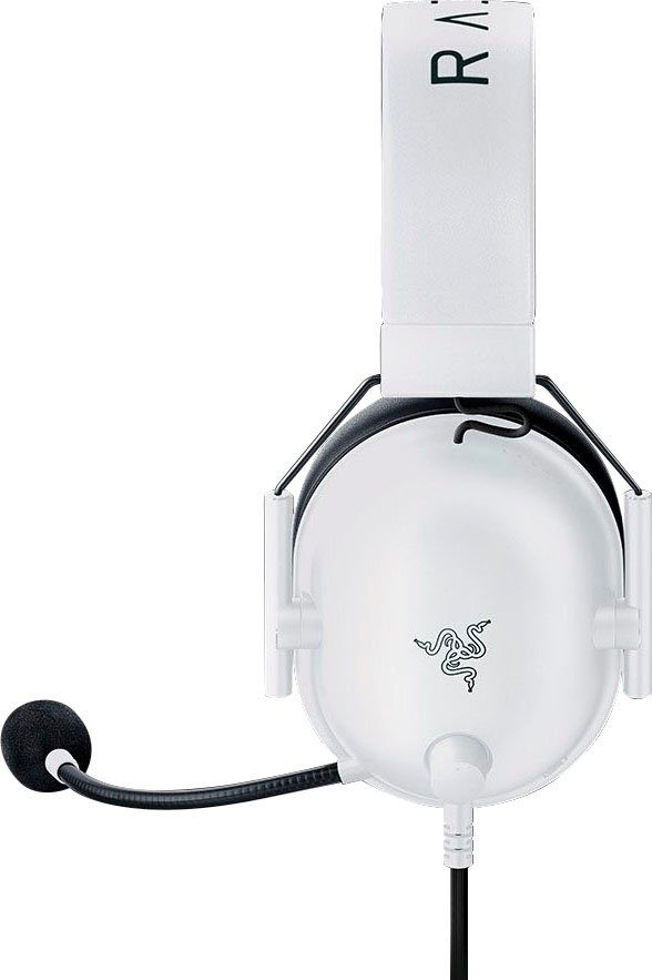RAZER BlackShark V2 X - Weiß Gaming-Headset (Mikrofon abnehmbar, Rauschunterdrückung)