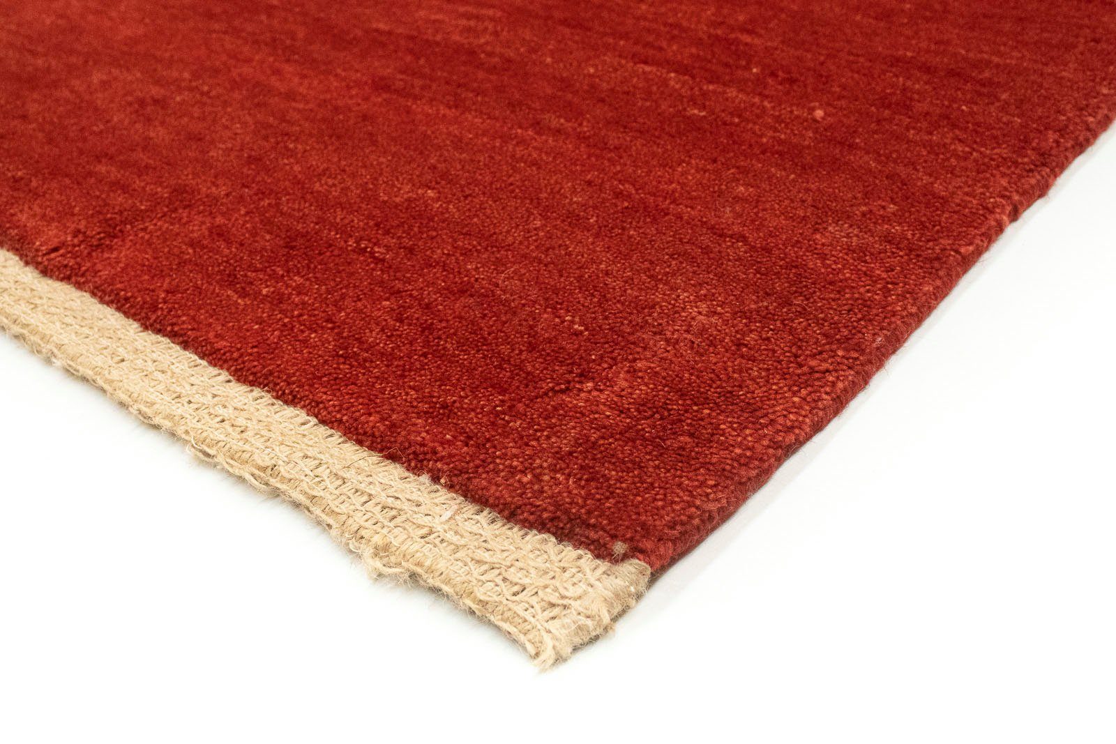 Teppich Gabbeh Wollteppich handgeknüpft 18 Höhe: rechteckig, rot, mm, morgenland, handgeknüpft