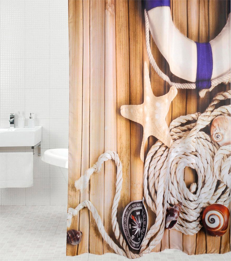 Sanilo Duschvorhang Maritime Breite 180 cm