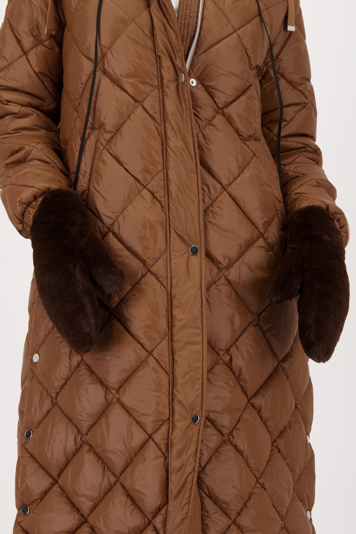 Monari Fäustlinge Regular fit mit Fellimitat