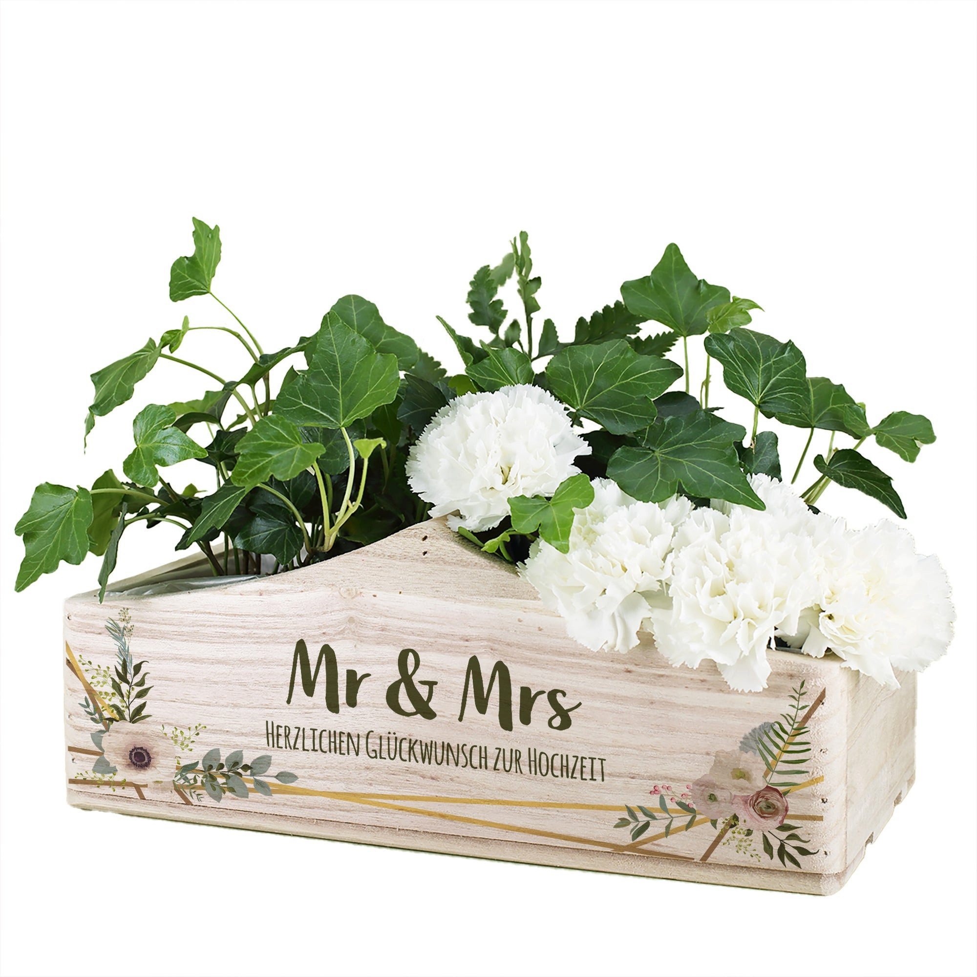 Herz & Heim Geschenkbox "Mr & Mrs" zur Hochzeit - Geschenkverpackung für Hochzeitsgeschenk