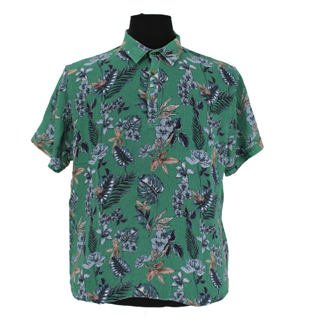 Mode Monte Carlo Poloshirt Polo-Hemd Knopf Salbeigrün