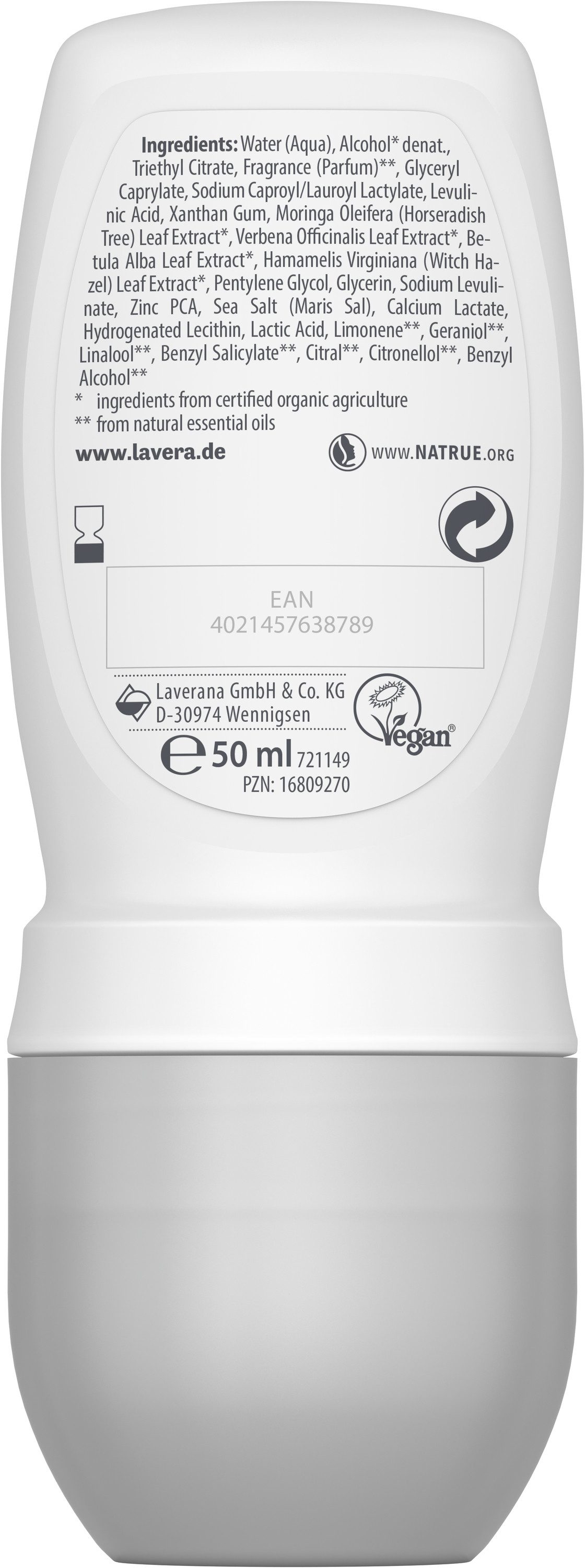 lavera Deo-Roller Deo Roll-on NATURAL & INVISIBLE