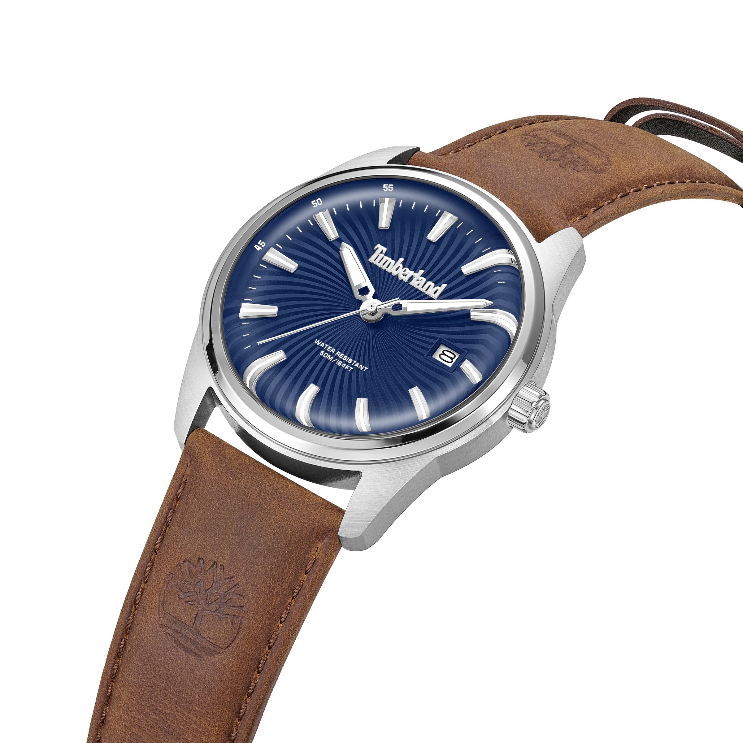 Timberland Quarzuhr Birch Road TDWGB0083103, Armbanduhr, Herrenuhr, Lederarmband, analog, Tag