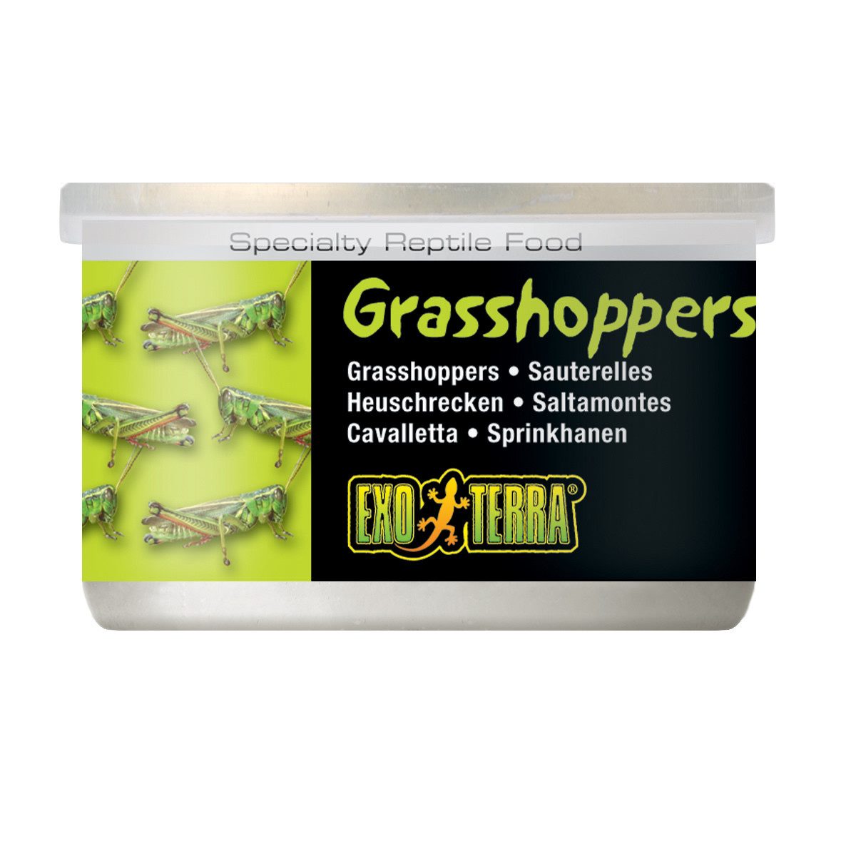 Exo Terra Grasshoppers Dosenfutter (Heuschrecken) 34 g, Trockenfutter für: Reptilien