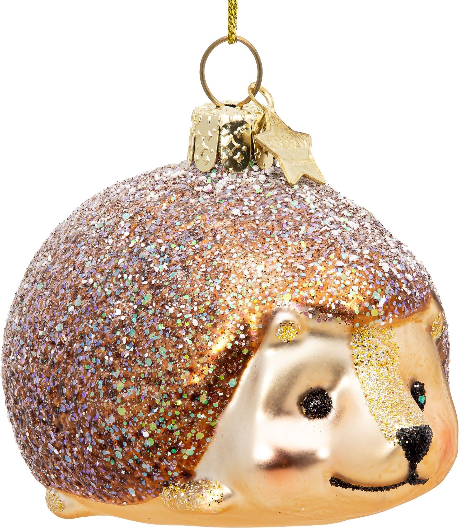 SIKORA Christbaumschmuck BS531 Igel Glas Figur Weihnachtsbaum Anhänger