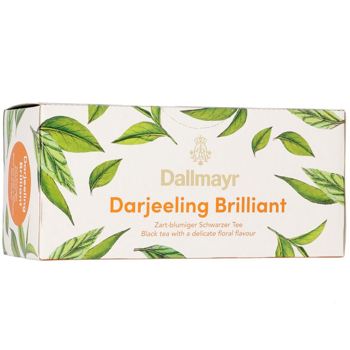 DALLMAYR Tee Darjeeling Brilliant, 25 Aufgussbeutel, Schwarztee