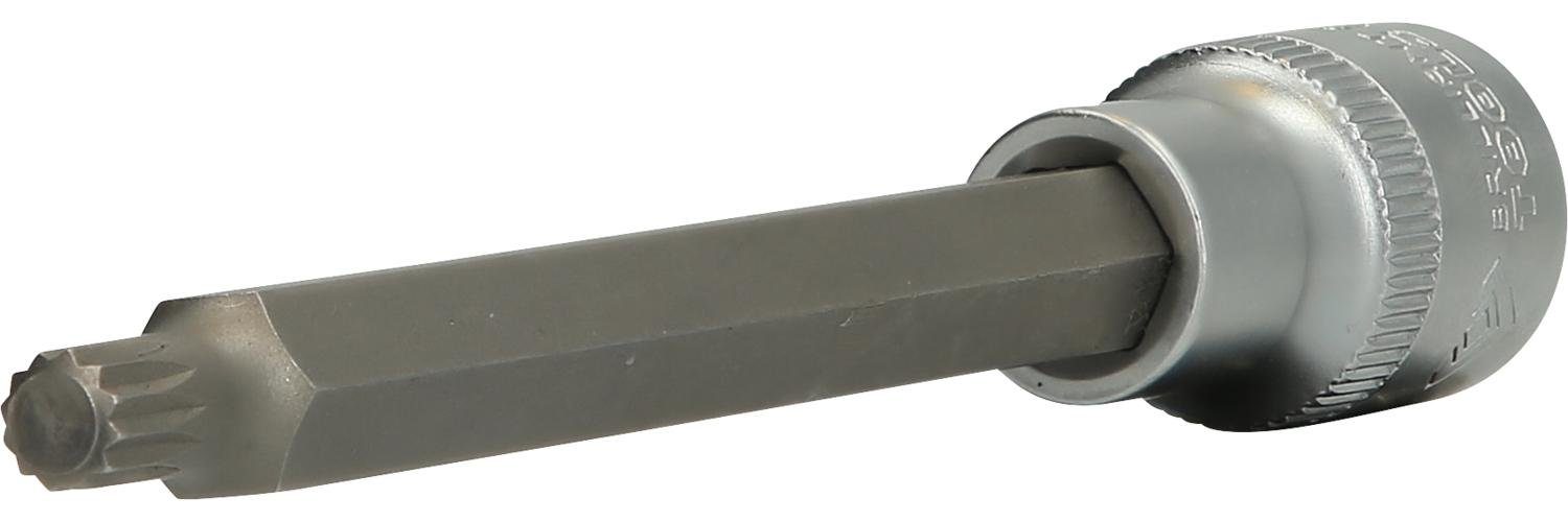 Bohrer- und Bitset 1/2" Vielzahn-Bit-Stecknuss, 140 mm lang, M8